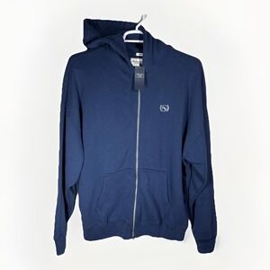 NWT Abercrombie & Fitch Oversized 2-Way Zip Hoodie SoftAF Archive Crest XL Men